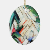 Bergen (landschap) van Franz Marc,  kunst Keramisch Ornament (Rechts)