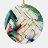 Bergen (landschap) van Franz Marc, kunst Keramisch Ornament (Voorkant)