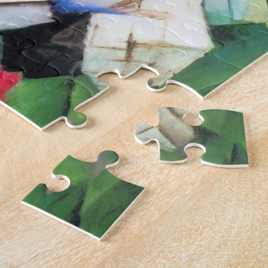 Bergen (landschap) van Franz Marc,  kunst Legpuzzel (Zijkant)