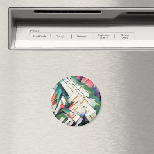 Bergen (landschap) van Franz Marc,  kunst Magneet (Insitu (Vaatwasser))