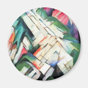 Bergen (landschap) van Franz Marc,  kunst Magneet