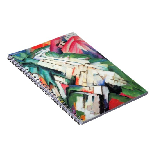 Bergen (landschap) van Franz Marc,  kunst Notitieboek (Rechterzijde)