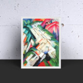 Bergen (landschap) van Franz Marc,  kunst Poster