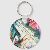 Bergen (landschap) van Franz Marc, kunst Sleutelhanger (Achterkant)