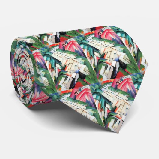 Bergen (landschap) van Franz Marc,  kunst Stropdas (Opgerold)