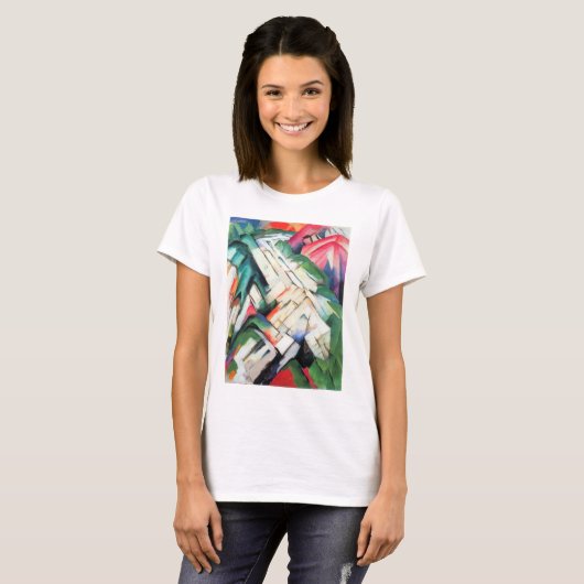 Bergen (landschap) van Franz Marc, kunst T-shirt (Voorkant volledig)