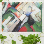 Bergen (landschap) van Franz Marc, kunst Theedoek (Gevouwen)