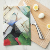 Bergen (landschap) van Franz Marc, kunst Theedoek (Quarter Fold)