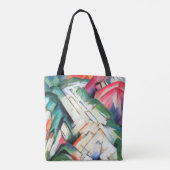 Bergen (landschap) van Franz Marc,  kunst Tote Bag (Achterkant)