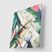 Bergen (landschap) van Franz Marc,  kunst Vierkante Klok (Hoek)