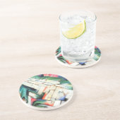 Bergen (landschap) van Franz Marc,  kunst Zandsteen Onderzetter (Zijkant)