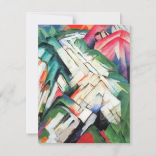 Bergen (Landschap) van Franz Marc, Vintage Kunst