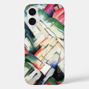 Bergen (Landschap) van Franz Marc, Vintage Kunst iPhone 16 Hoesje