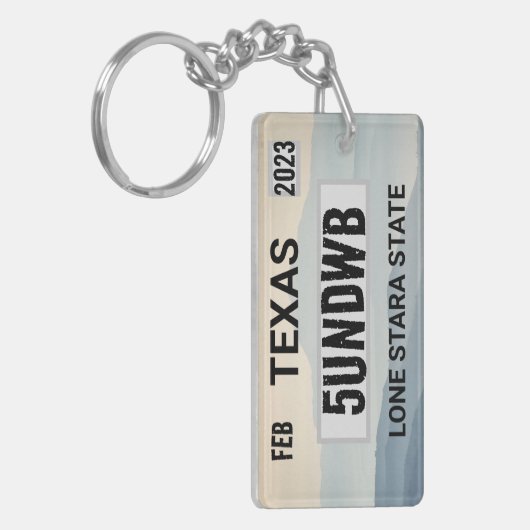 Bergen licentie bord sleutelhanger (Voorkant Links)