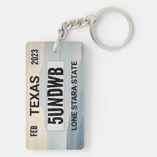 Bergen licentie bord sleutelhanger (achterkant)