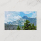 bergen lucht- en pijnbomen Colorado natuur kunst Visitekaartje (Achterkant)