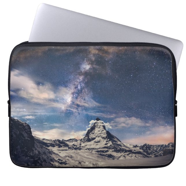 Bergen | Matterhorn Zermatt Zwitserland Laptop Sleeve (Voorkant)
