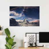 Bergen | Matterhorn Zermatt Zwitserland Poster (Thuiskantoor)