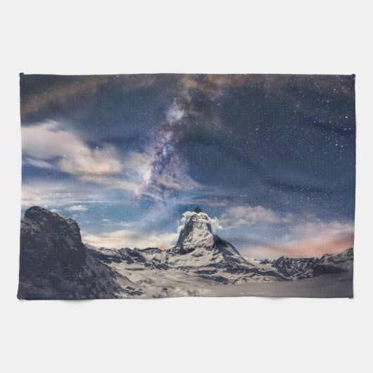 Bergen | Matterhorn Zermatt Zwitserland Theedoek (Horizontaal)
