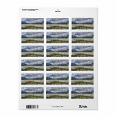 Bergen Meren en Bomen Adreslabel Etiket (Full Sheet)