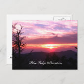 bergen met blauwe bergmassief briefkaart (Voorkant / Achterkant)