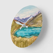 Bergen met meer  ronde klok (Hoek)