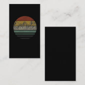  bergen met wandelwandelaar visitekaartje (Voorkant / Achterkant)