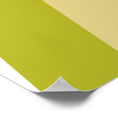 Bergen Mid Century Green Turquoise Yellow Black Poster (Hoek)