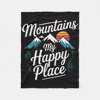 Bergen Mijn Gelukkige Plek Bergpad Wandelen Fleece Deken