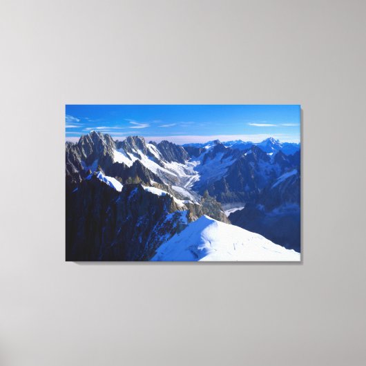 Bergen | Mont Blanc, Europese Alpen Canvas Afdruk (Voorkant)