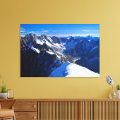 Bergen | Mont Blanc, Europese Alpen Canvas Afdruk (Insitu (Woonkamer))