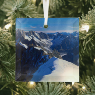 Bergen   Mont Blanc, Europese Alpen Glas Ornament