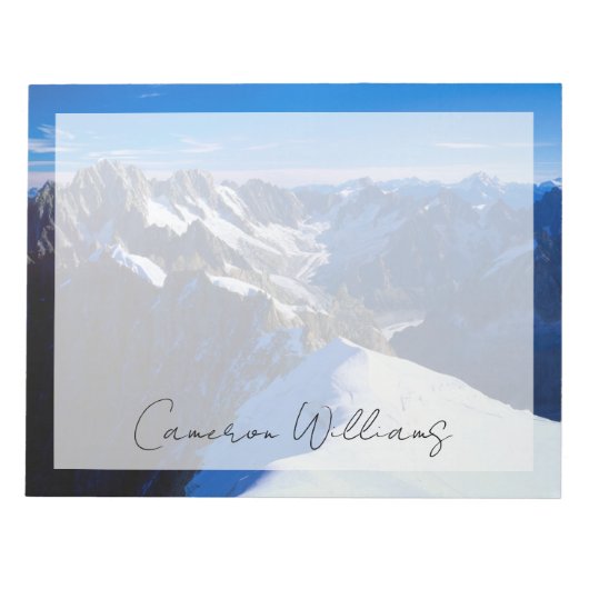 Bergen | Mont Blanc, Europese Alpen Notitieblok (Voorkant)