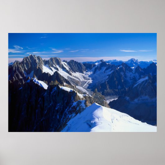 Bergen | Mont Blanc, Europese Alpen Poster (Voorkant)