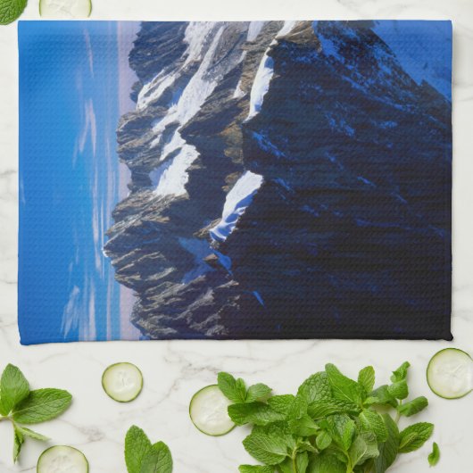 Bergen | Mont Blanc, Europese Alpen Theedoek (Gevouwen)