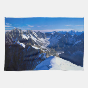 Bergen Mont Blanc, Europese Alpen Theedoek