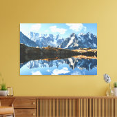 Bergen | Mont Blanc Massif, Frankrijk Canvas Afdruk (Insitu (Woonkamer))