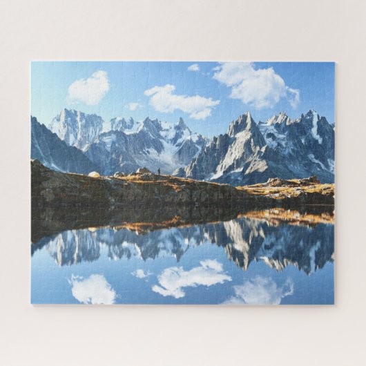 Bergen | Mont Blanc Massif, Frankrijk Legpuzzel (Horizontaal)