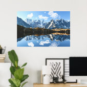 Bergen | Mont Blanc Massif, Frankrijk Poster (Thuiskantoor)