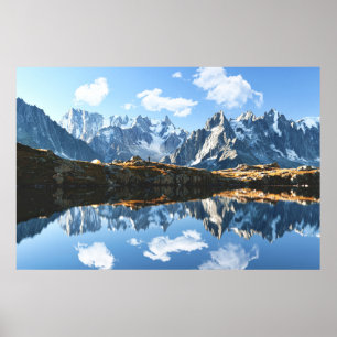 Bergen   Mont Blanc Massif, Frankrijk Poster