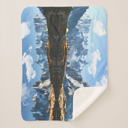 Bergen | Mont Blanc Massif, Frankrijk Sherpa Deken (Voorkant)