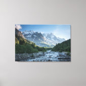 Bergen | Mont Blanc Massif, Italië Canvas Afdruk (Voorkant)