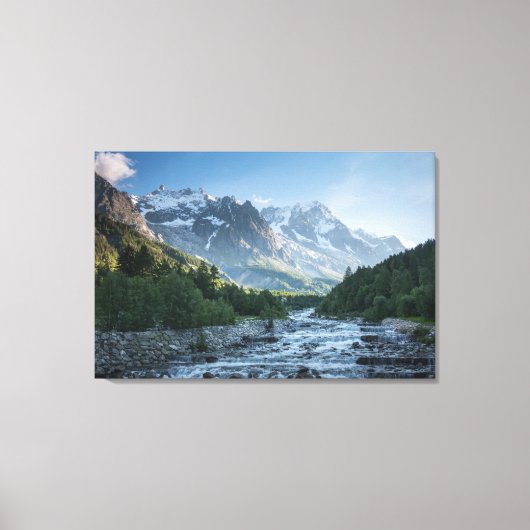 Bergen | Mont Blanc Massif, Italië Canvas Afdruk (Voorkant)