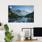 Bergen | Mont Blanc Massif, Italië Poster (Thuiskantoor)