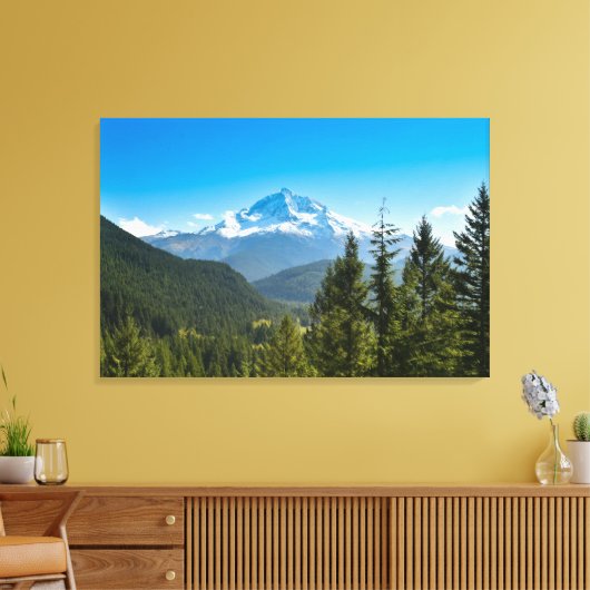 Bergen | Mt. Hood Oregon Canvas Afdruk (Insitu (Woonkamer))