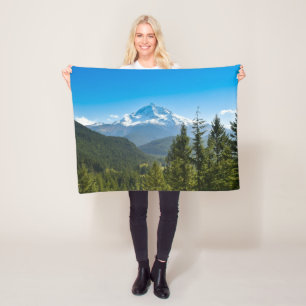 Bergen   Mt. Hood Oregon Fleece Deken