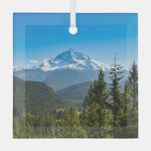 Bergen | Mt. Hood Oregon Glas Ornament (Voorkant)