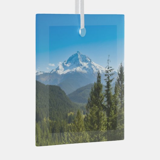 Bergen | Mt. Hood Oregon Glas Ornament (Voorkant Rechts)