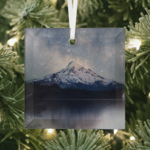 Bergen   Mt. Hood Portland, Oregon Glas Ornament