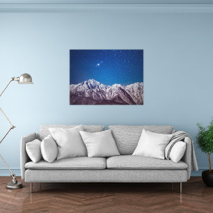 Bergen Mt. Jiigatake & Mt. Kashima-yarigatake Canvas Afdruk